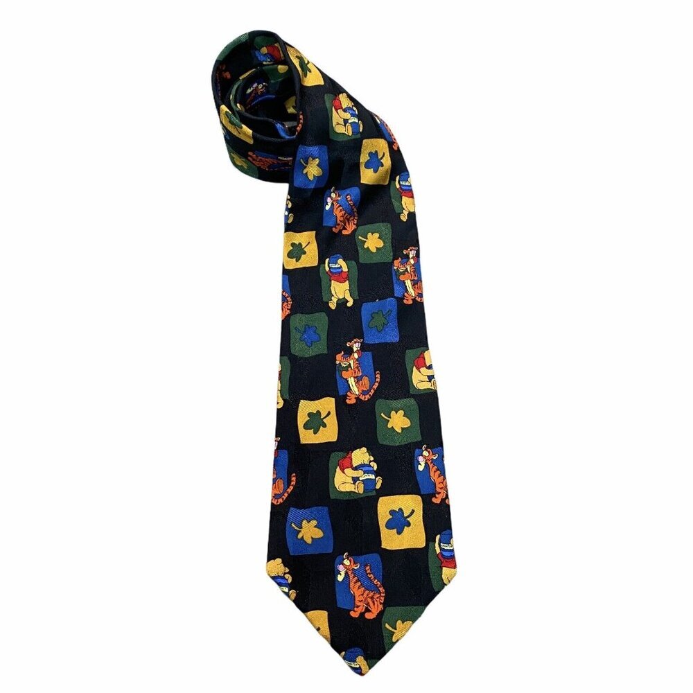 Disney Winnie the Pooh Disney Neck 100% Silk Tigger Piglet Novelty